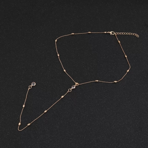 *NEW Gold Boho Long Bead Crystal Pendant Necklace - Picture 6 of 10